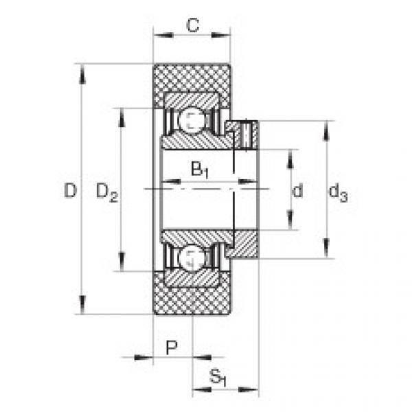 Radial insert ball bearings - RCSMB25/65-XL-FA106 #1 image