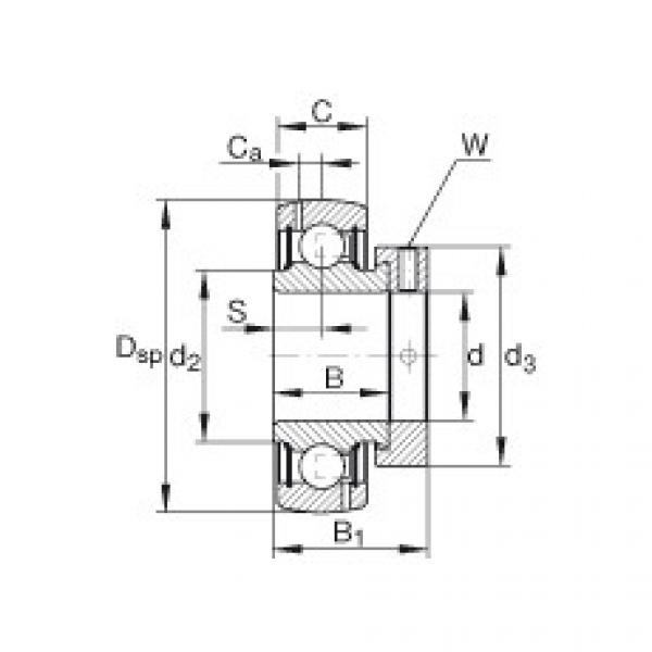 Radial insert ball bearings - GRA103-NPP-B-AS2/V #1 image