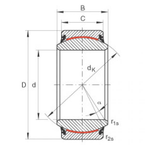 Radial spherical plain bearings - GE100-UK-2RS #1 image