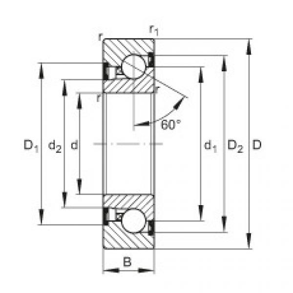 Axial angular contact ball bearings - BSB2047-2Z-SU #1 image