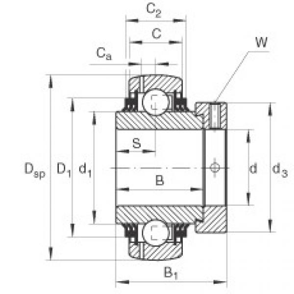 Radial insert ball bearings - GE25-XL-KTT-B #1 image