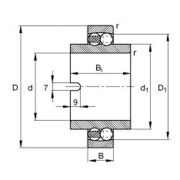 Self-aligning ball bearings - 11206-TVH #1 image