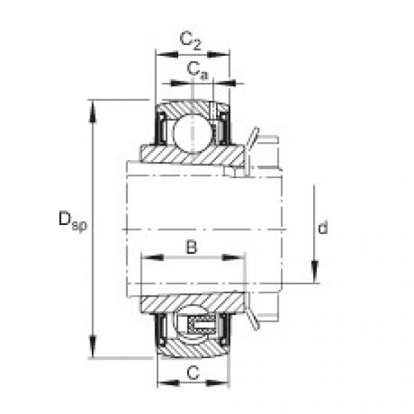 Radial insert ball bearings - UK207 #1 image