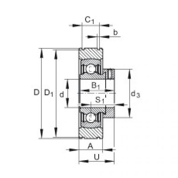 Radial insert ball bearings - PE30-XL #1 image