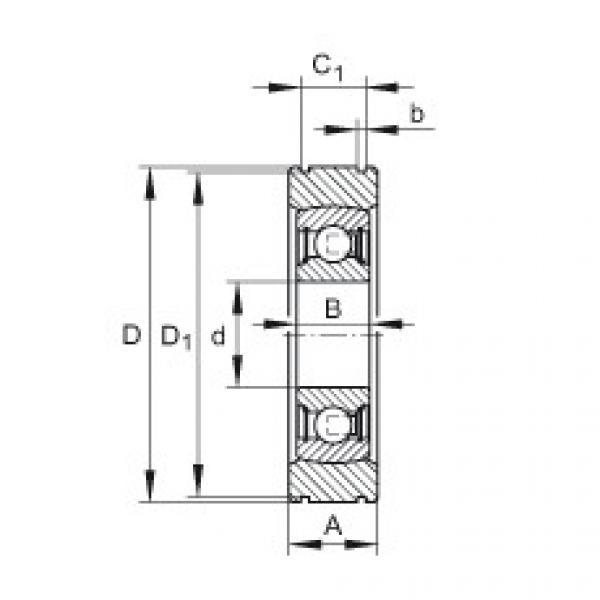 Radial insert ball bearings - BE35-XL #1 image