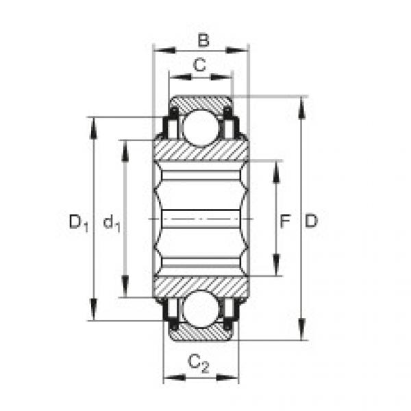 Self-aligning deep groove ball bearings - SK014-205-KRR #1 image