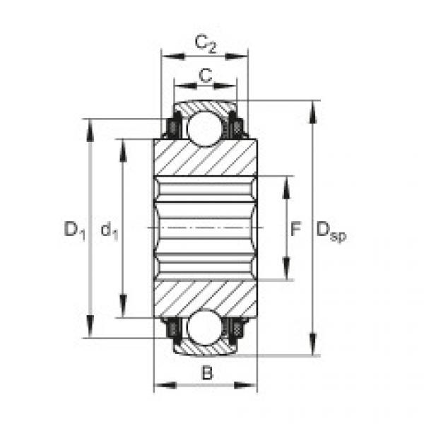 Self-aligning deep groove ball bearings - SK104-208-KTT-B-AH10 #1 image