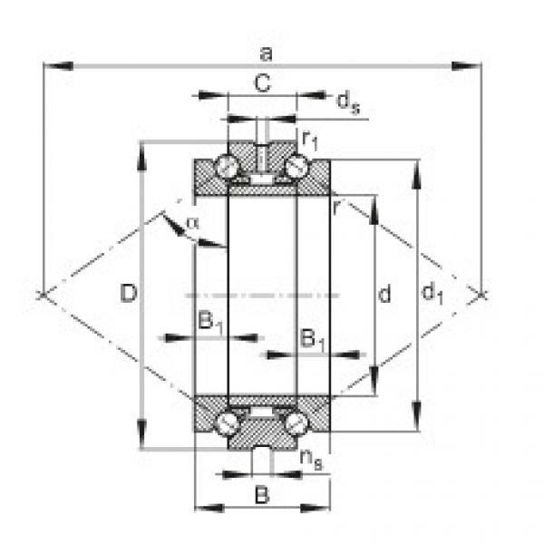 Axial angular contact ball bearings - 234407-M-SP #1 image