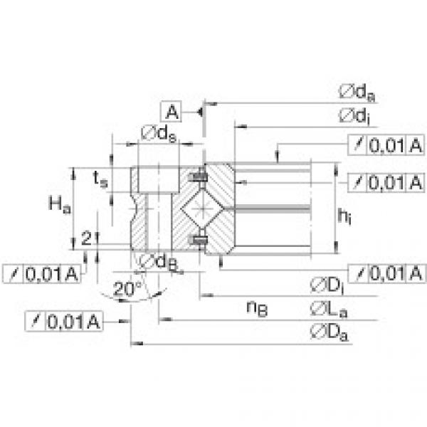 Crossed roller bearings - XV110 #1 image