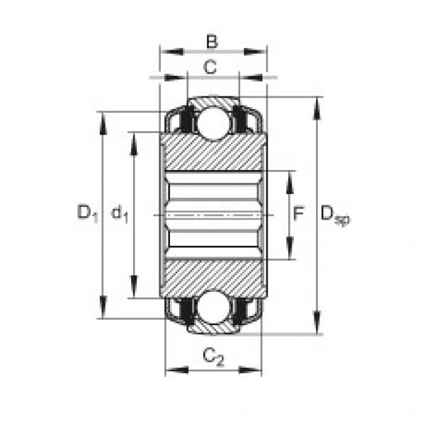 Self-aligning deep groove ball bearings - VKE30-212-KTT-B-2C #1 image