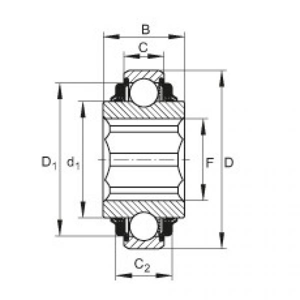 Self-aligning deep groove ball bearings - SK112-312-KTT-L402/70 #1 image