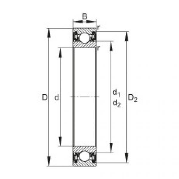 Deep groove ball bearings - 61816-2RZ-Y #1 image