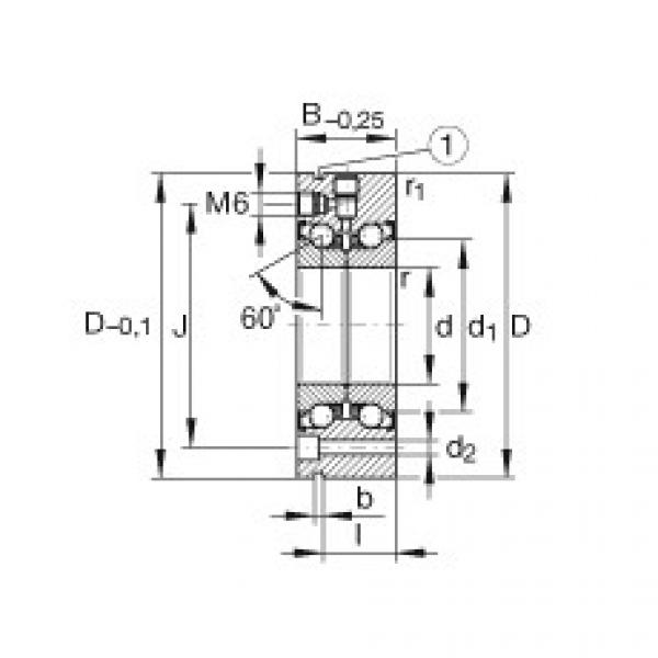 Axial angular contact ball bearings - ZKLF90190-2Z-XL #1 image