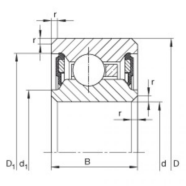 Thin section bearings - CSCU040-2RS #1 image