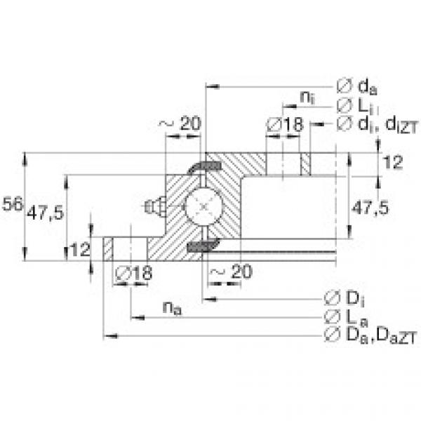 Four point contact bearings - VLU200644 #1 image