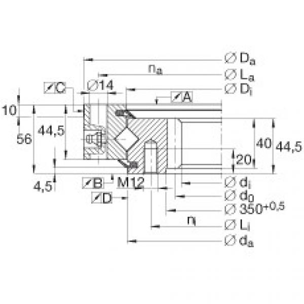 Crossed roller bearings - XSI140414-N #1 image