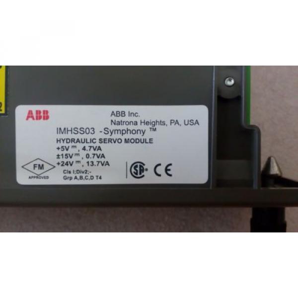 ABB BAILEY IMHSS03 HYDRAULIC SERVO MODULE SYMPHONY (TM) #3 image