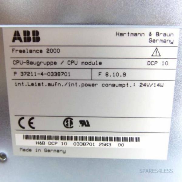 Hartmann &amp; Braun ABB Freelance 2000 CPU DCP10 OVP #2 image