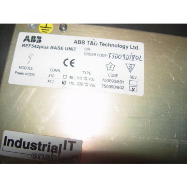 ABB REF542PLUS AUTOMATION Machine Terminal BASE UNIT 110V-220V #2 image