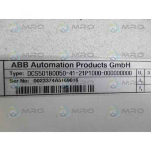 ABB DCS500 DCS501B0050-41-21P1000-000000000 *NEW NO BOX* #1 image