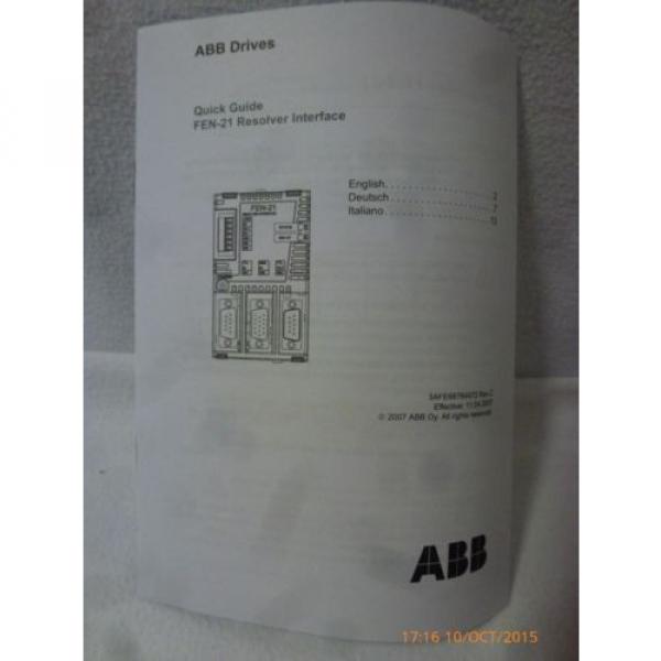 ABB Oy FEN-21 Kit Resolver Interface Module Rev:C New #3 image