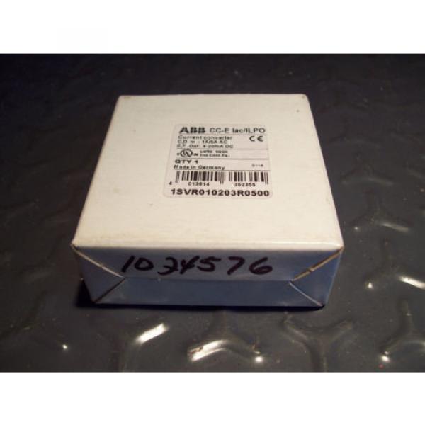 NEW ABB AC TO DC CURRENT CONVERTER 1SVR010203R0500 #1 image