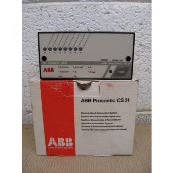 New ABB Procontic CS31 ICSI08D1-120 FPR3315101R0014 120V 10VA I/O Remote Unit #3 image