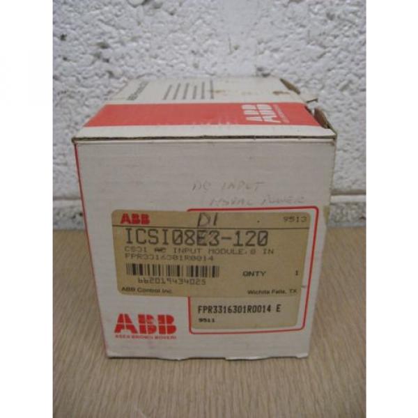 New ABB Procontic CS31 ICSI08D1-120 FPR3315101R0014 120V 10VA I/O Remote Unit #9 image