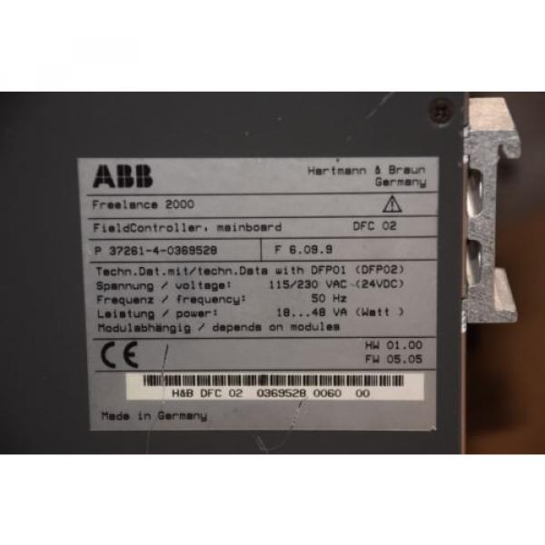 ABB FREELANCE 2000 FIELDCONTROLLER MINBOARD P 37261-4-0369528 3726140369528 #6 image