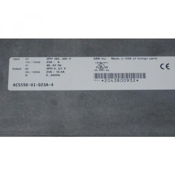 NEW ABB BB ACS550-U1-023A-4 DRIVE 15HP #3 image