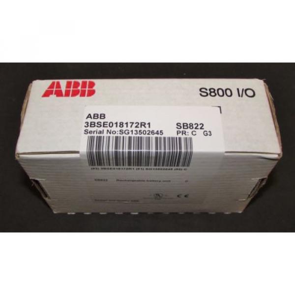 ABB SB822 S800 I/O Module Rechargable Battery Unit 3BSE018172R1 AC 800M #3 image