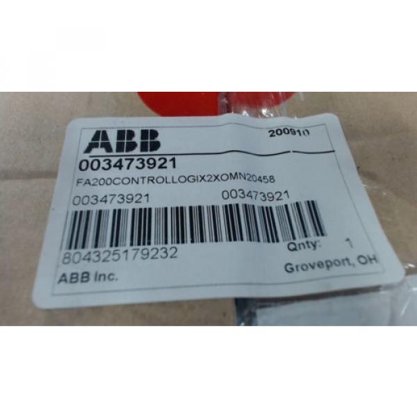 NIB ABB 003473921 FA200/CONTROLLOGIX/2XOMN20/458 - 60 day warranty #2 image