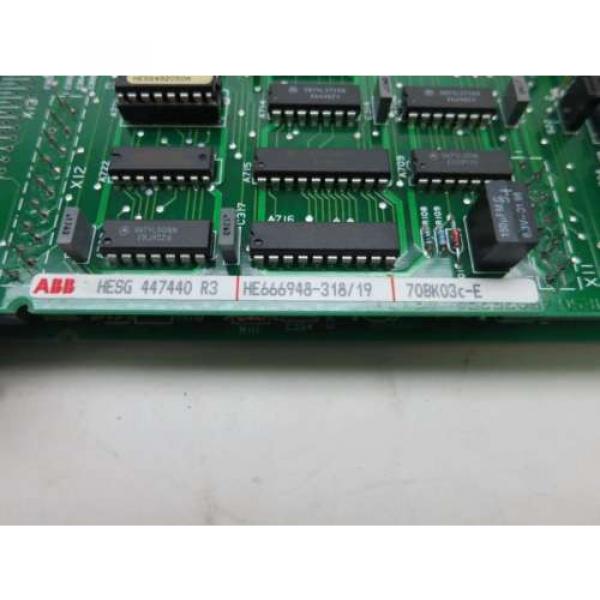 ABB HESG 447440 R3 70BK03C-E PCB CIRCUIT BOARD ALARM MODULE D514749 #7 image