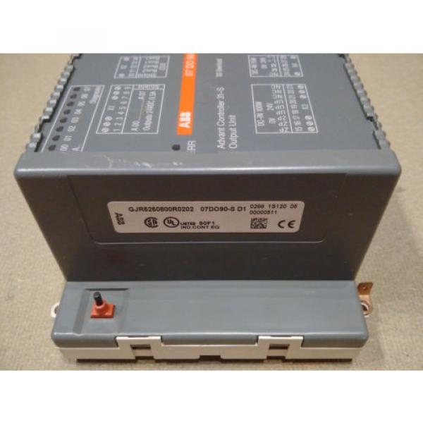 ABB ADVANT CONTROLLER 31-S 07 DO 90-S GJR5250800R0202 07DO90-S D1 OUTPUT UNIT #2 image