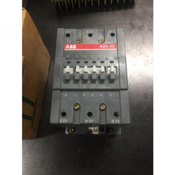 ABB Contactor A95-30 with Contact Block CAL5-11, 120V Coil #1 image