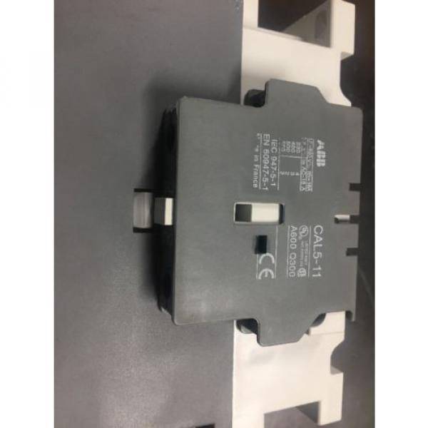 ABB Contactor A95-30 with Contact Block CAL5-11, 120V Coil #4 image