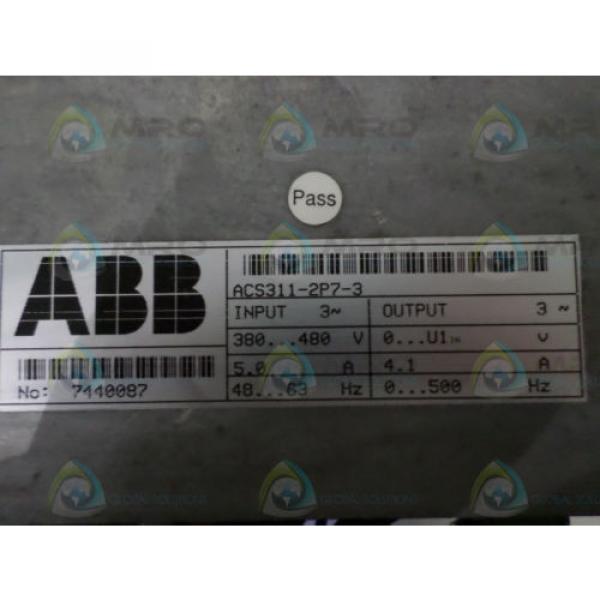 ABB ACS311-2P7-3 AC DRIVE (AS PICTURED) *USED* #1 image