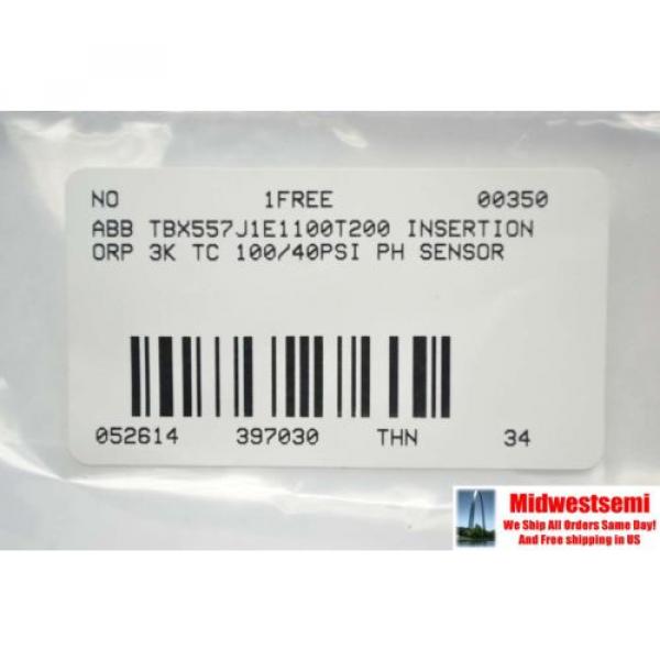 NEW TBX557J1E1100T200 ABB INSERTION 3KTC 100/40PSI PH/ORP SENSOR FREESHIPSAMEDAY #8 image