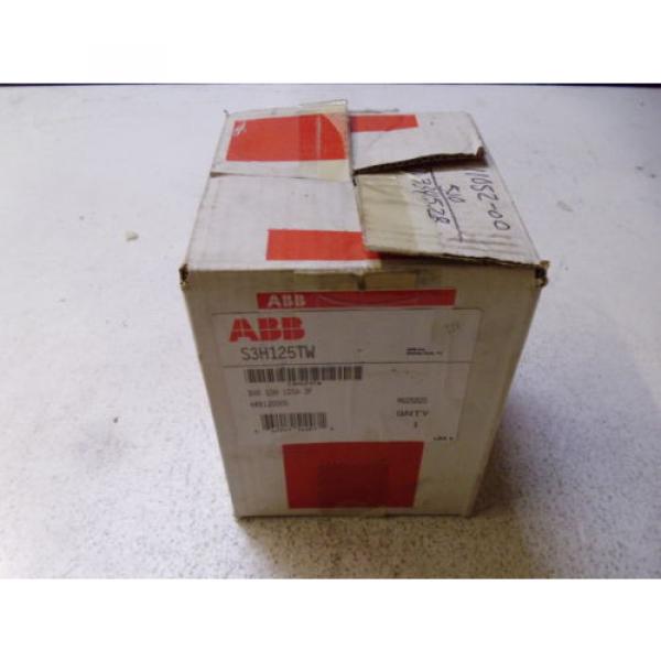 ABB S3H125TW BKR S3H 125A 3P *NEW IN BOX* #1 image