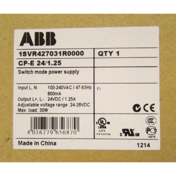 ABB CP-E/1.25 Switching Mode Power Supply 1SVR427031R0000 CP E 24 1.25 #1 image