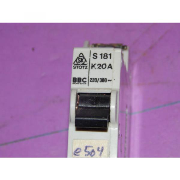 ABB Stotz-Kontakt S181-K20A Circuit Breaker 20Amp 1Pole 220/380~ S181K20A #4 image