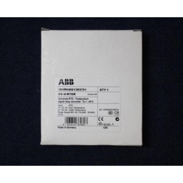 ABB 1SVR040013R2701 CC-U/RTDR Universal RTD Temperature Signal Relay Converter #1 image