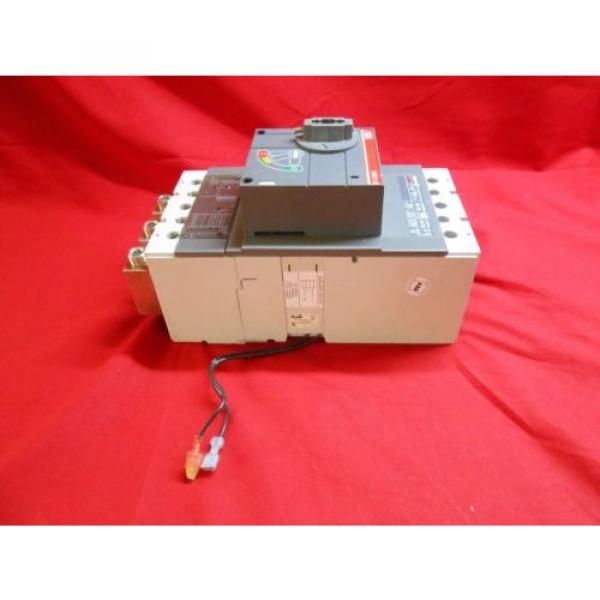 TESTED ABB S5H400BW  400AMP BREAKER W/ K6C-AB AUX. &amp; K5VD-M OPERATOR #6 image