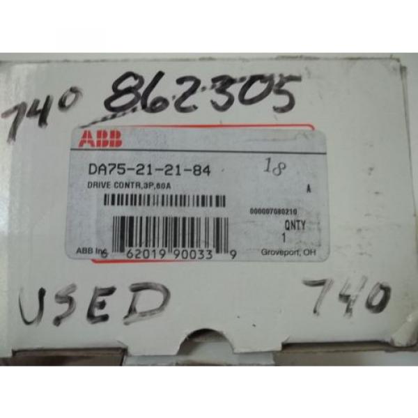 ABB DA75-21-21-84 DRIVE CONTR, 3P, 60A *USED* #6 image