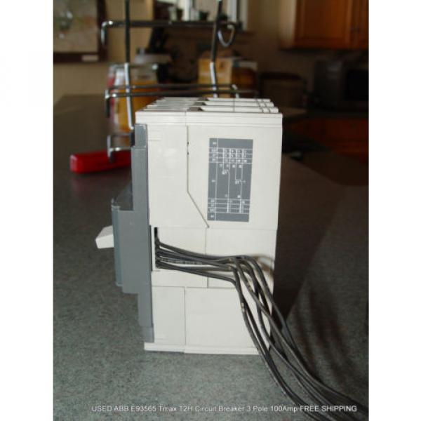 USED ABB E93565 Tmax T2H Circuit Breaker 3 Pole 100Amp FREE SHIPPING #3 image