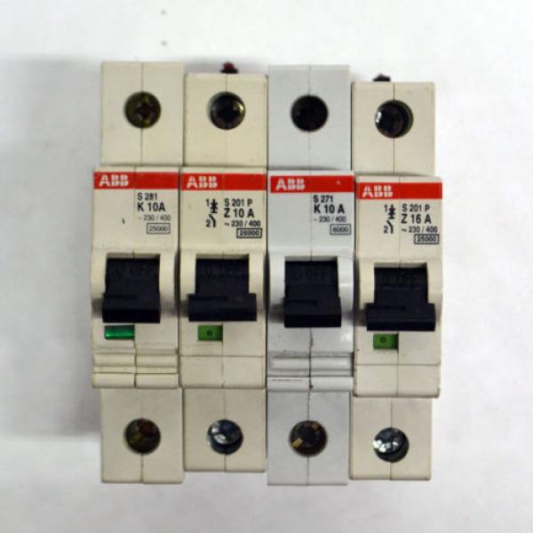 (Lot of 46) ABB Various 1-Pole 8A 10A 16A Circuit Breakers S201-271-281 S261-C10 #3 image