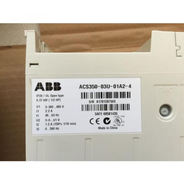 ABB ACS350-03U-01A2-4 Drive .5HP .37KW 3P 380-480V 1.2 AMPS - ACS350 Series #4 image