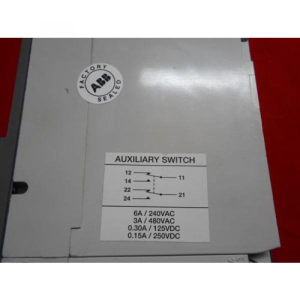 ABB S4H100BW CIRCUIT BREAKER 100AMP, 3-POLE, 600VAC W/ AUX SWITCH AND SHUNT TRIP #7 image