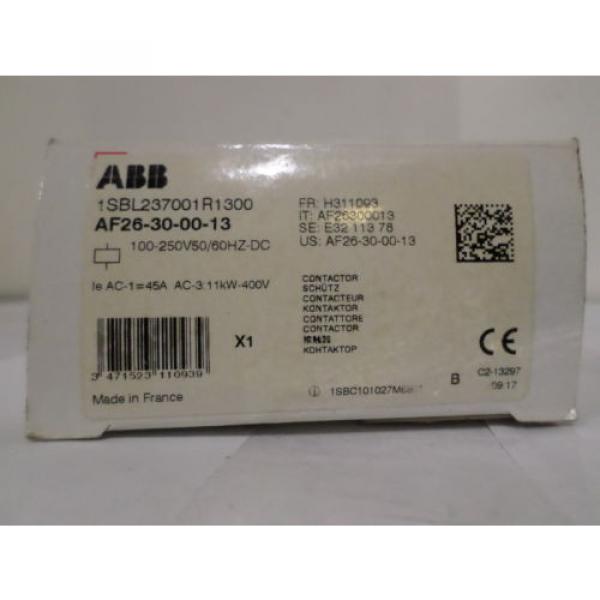 ABB 1SBL237001R1300 AF26-30-00-13 CONTACTOR 100-250V50 *NEW IN BOX* #4 image