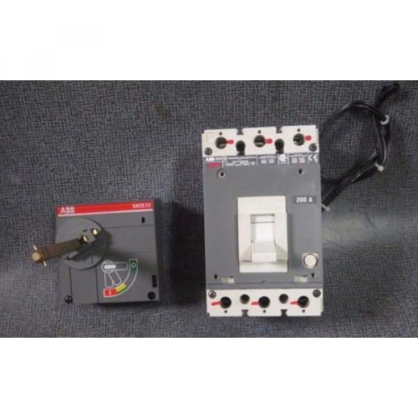 ABB S3H CIRCUIT BREAKER 200 AMP, 480 VAC / 500 VDC, 3 POLE W/ AUX SWITCH &amp; ALARM #1 image